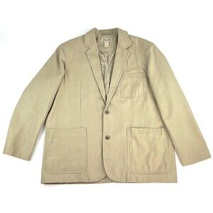 Duluth Trading Flex Firehose Presentation Jacket Blazer Khaki Beige Mens 2XLT